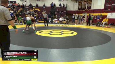 110 lbs Cons. Semi - Amelia Nidelea-Polanin, Loyola Academy vs Caiden Baird, Harrison