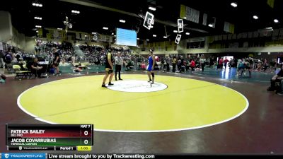 220 lbs Cons. Round 1 - Patrick Bailey, Del Oro vs Jacob Covarrubias, Temescal Canyon