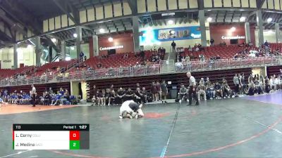 113 lbs Round 1 (8 Team) - Levi Cerny, Columbus vs Julius Medina, Garden City