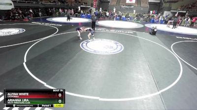 100 lbs Quarterfinal - Arianna Lira, Delta Wrestling Club vs Aliyah White, California