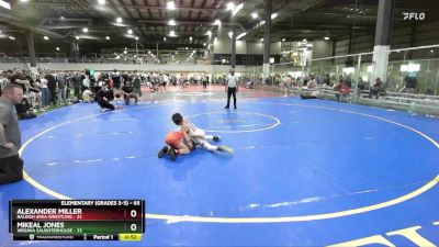 65 lbs Champ. Round 2 - Alexander Miller, Raleigh Area Wrestling vs Mikeal Jones, Virginia Saughterhouse