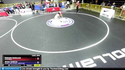 106 lbs Cons. Semi - Roman Barajas, California vs Ryan Garcia, Gilroy High School Wrestling