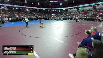 Girls 114 lbs Champ. Round 1 - Nora LeFevre, Southern Door Girls vs Maya Kirchner, Hartford Union Girls