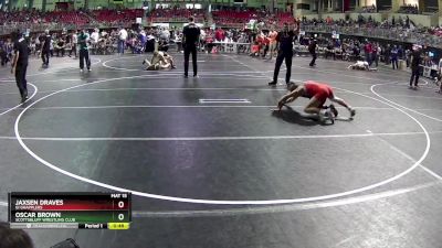 110 lbs Quarterfinal - Oscar Brown, Scottsbluff Wrestling Club vs Jaxsen Draves, GI Grapplers