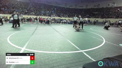 55 lbs Round Of 16 - Westin Wadsworth, Morris Wrestling Association vs Maddox Golden, Choctaw Ironman Youth Wrestling