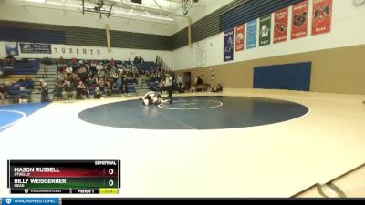 126 lbs Semifinal - Mason Russell, Othello vs Billy Weisgerber, Mead