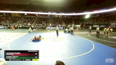 I-215 lbs Quarterfinal - Ethan Gallo, Minisink Valley vs Jackson Burns, Spencerport