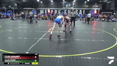 125 lbs Round 2 (8 Team) - Tyler Lenhardt, Michigan Gold Pitbulls vs Colin Kuhn, Michigan Black Pitbulls