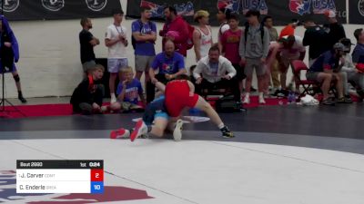 48 kg Cons 16 #2 - Jeremy Carver, Contenders Wrestling Academy vs Cruz Enderle, Greater Heights Wrestling