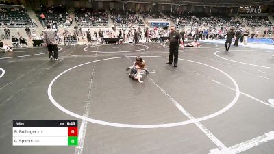 61 lbs Consi Of 8 #1 - Boston Bollinger, Tulsa Blue T Panthers vs Gavin Sparks, Salina Wrestling Club