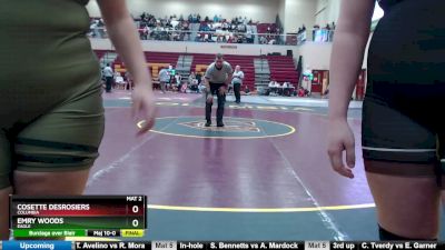 235 lbs Semifinal - Emry Woods, Eagle vs Cosette Desrosiers, Columbia