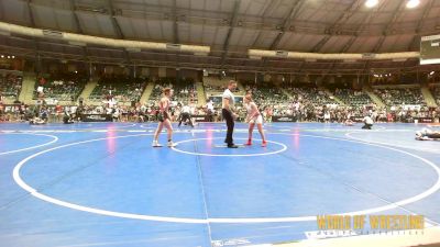 110 lbs Round Of 16 - Aspen Gray, MilLard South Wrestling Club vs Zaylyn Woods, Sisters On The Mat