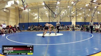 138 lbs Semis & Wb (16 Team) - Zeke Spore, Wawasee vs Alex Furst, Hamilton Heights