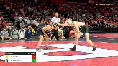 133 lbs Consolation - Joey Silva, Michigan vs Garrett Pepple, Michigan State