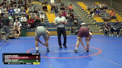 184 lbs Cons. Round 3 - Austin Vanek, Montana State University-Northern (Mont.) vs Baron Gaunt, Vanguard University (Calif.)