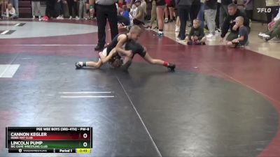 PW-8 lbs Quarterfinal - Cannon Kegler, Indee Mat Club vs Lincoln Pump, Big Game Wrestling Club