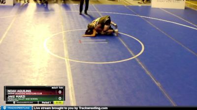 120 lbs Cons. Round 3 - Noah Aguiling, Swamp Monsters Wrestling Club vs Jake Marzi, Temecula Valley High School Wrestling