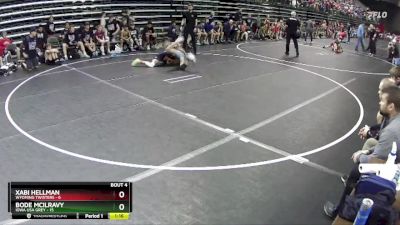 102 lbs Quarterfinals (8 Team) - Xabi Hellman, Wyoming Twisters vs Bode McIlravy, Iowa USA Grey