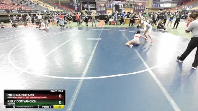 105 lbs Champ. Round 1 - Mileena Notaro, Nebraska Wrestling Training Center vs Kiely Domyancich, Illinois