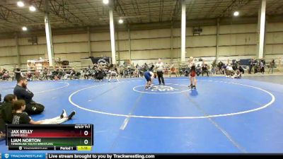 130 lbs Round 2 - Jax Kelly, Idaho Gold vs Liam Norton, Timberline Youth Wrestling