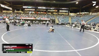 133 lbs Cons. Round 3 - Braden Carson, Eastern Oregon vs 2 Jacob Ruiz, Life