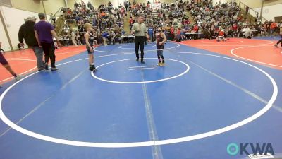 58-61 lbs Quarterfinal - Bennett Dawson, Team Tulsa Wrestling Club vs Mason Mercer, Miami Takedown Club