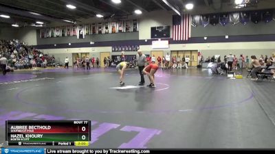 140 lbs Cons. Round 1 - Hazel Khoury, North Scott vs Aubree Becthold, Southeast Polk