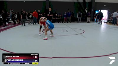 112 lbs Quarterfinal - Kamryn Mason, WA vs Elyssa Armendariz, WA