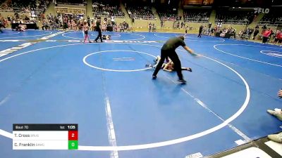 64 lbs Final - Tristen Cross, Brushy Wrestling Club vs Cooper Franklin, Broken Arrow Wrestling Club