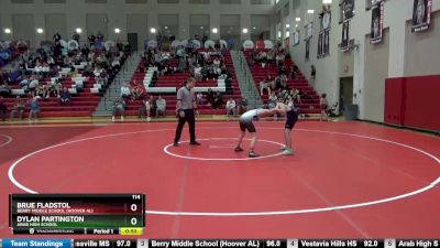 114 lbs Cons. Semi - Brue Fladstol, Berry Middle School (Hoover AL) vs Dylan Partington, Arab High School