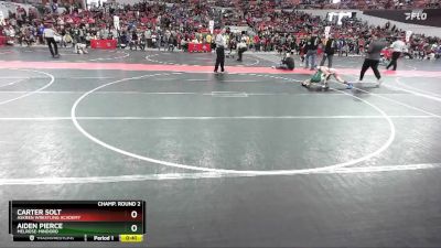 91 lbs Champ. Round 2 - Carter Solt, Askren Wrestling Academy vs Aiden Pierce, Melrose-Mindoro