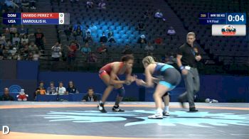 58 kg Quarterfinal Helen MAROULIS (USA) df. Y. OVIEDO PEREZ (DOM) by VSU, 11-0