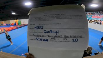 Impact Cheer Elite - SunRays [L1 Performance Recreation - 10 and Younger (NON)] 2021 Varsity Recreational Virtual Challenge III