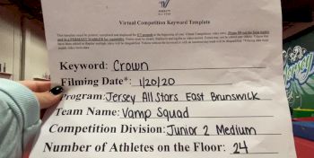Jersey All Stars East Brunswick - Vamp Squad [L2 Junior - Medium] 2021 Spirit Unlimited: Virtual Battle at the Boardwalk
