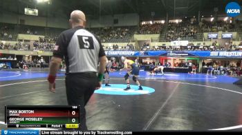 184 lbs Prelim Round 1 - Max Borton, Ursinus vs George Moseley, Averett