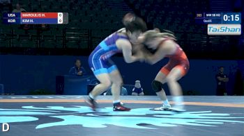 58 kg Round 1 Helen MAROULIS (USA) df. H. KIM (KOR) by VSU, 10-0