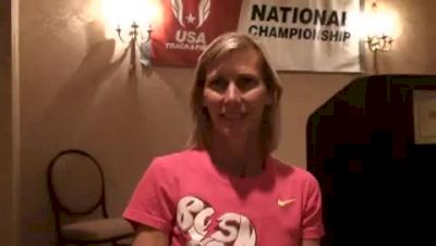 Colleen De Reuck pre-race USA 20k Road Champs