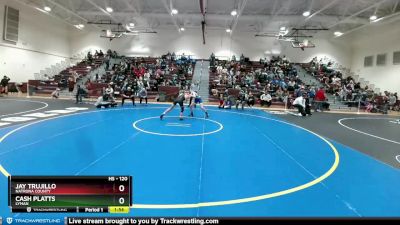 120 lbs Cons. Round 4 - Cash Platts, Lyman vs Jay Trujillo, Natrona County