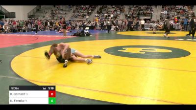 120 lbs Semifinal - Kelby Bernard, TX vs Nico Fanella, PA