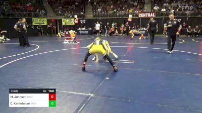 77 lbs Final - Michael Johnson, West Allegheny vs Chase Karenbauer, Grove City