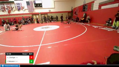 54-58 lbs Round 3 - Legend Zuniga, Toppenish Bad Boy vs Izabella DeLeon, Othello Wrestling Club