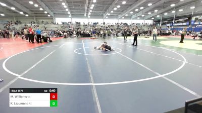 100 lbs Consi Of 8 #1 - Mikayla Williams, GA vs Khyla Lipumano, AZ