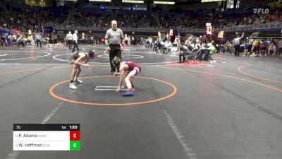 70 lbs Round Of 32 - Peter Adams, Punxsutawney vs Walker Hoffman, Downingtown West