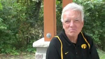 Coach Larry "Wiz" Wieczorek of Iowa