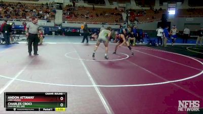 D2-157 lbs Champ. Round 1 - Charles Croci, Canyon Del Oro vs Andon Attaway, Lake Havasu