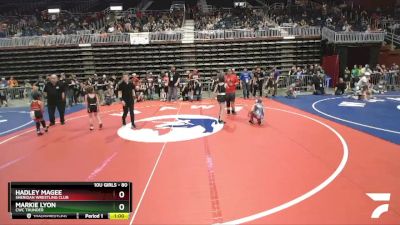 80 lbs 3rd Place Match - Markie Lyon, CWC Thunder vs Hadley Magee, Sheridan Wrestling Club