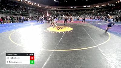 80 lbs Quarterfinal - Rylie Matlock, Lopatcong vs Dani Schlachter, Upper Township