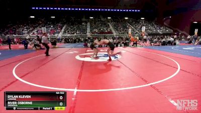 4A-132 lbs Cons. Round 2 - River Osborne, Sheridan vs Dylan Kleven, Laramie