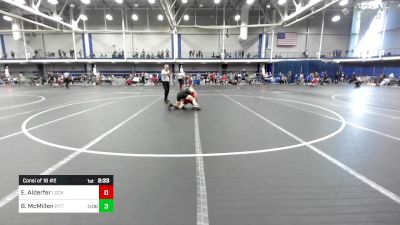 157 lbs Consi Of 16 #2 - Eric Alderfer, Lock Haven University vs Brock McMillen, Pittsburgh