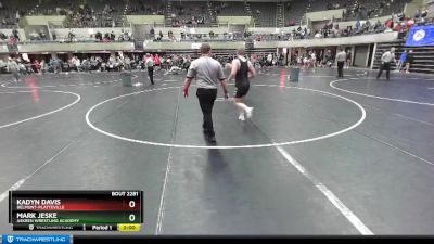 189 lbs Cons. Semi - Mark Jeske, Askren Wrestling Academy vs Kadyn Davis, Belmont-Platteville